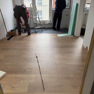 Fußboden verlegen